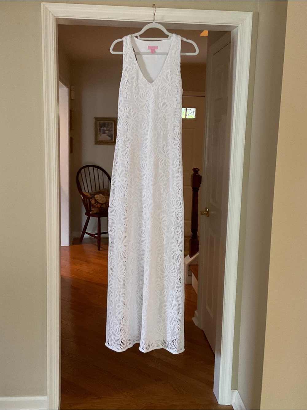 Lilly Pulitzer White Crochet Maxi Dress